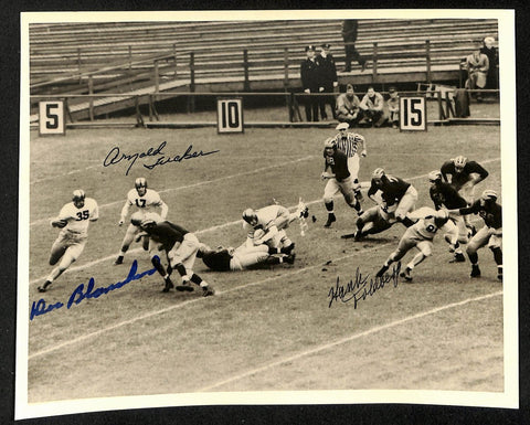 Doc Blanchard/Hank Foldberg/Arnold Tucker Signed 8x10 Photo Army Football 196010