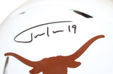 Justin Tucker Autographed Texas Longhorns Authentic Helmet Beckett 39576