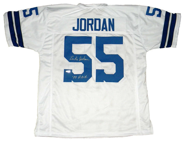LEE ROY JORDAN AUTOGRAPHED SIGNED DALLAS COWBOYS #55 WHITE JERSEY TRISTAR