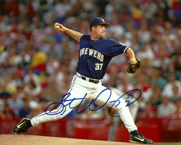 Milwaukee Brewers STEVE WOODARD Signed 8x10 Photo #1 AUTO - 1997-2000