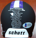 DESHAUN WATSON AUTOGRAPHED SIGNED CLEMSON CHAMPS MINI HELMET BECKETT BAS 113702