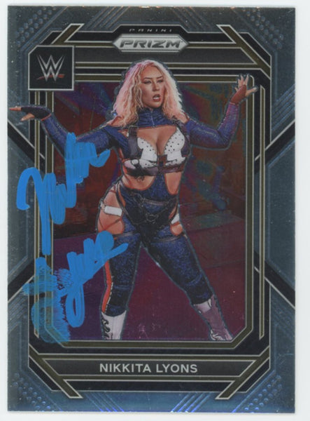 Nikkita Lyons WWE Authentic Signed 2023 Panini Prizm #170 Card BAS #BS86753