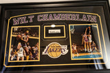 Wilt Chamberlain Autographed Los Angeles Lakers Photo Collage -- Framed | PSA LOA