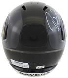 Ravens Ray Lewis & Ed Reed Signed Full Size Speed Rep Helmet W/ Case BAS Witness