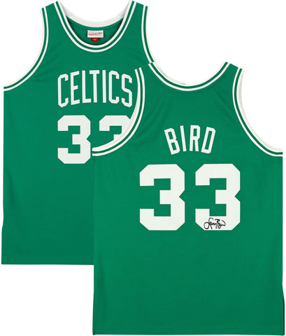 Larry Bird Boston Celtics Autographed Green Mitchell and Ness Jersey - Fanatics