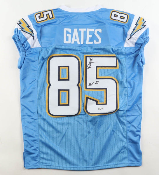 Antonio Gates Signed San Diego Chargers Jersey Inscribed "HOF 25" (Beckett) T.E.