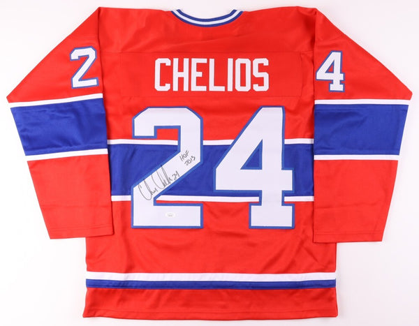 Chris Chelios Signed Montreal Canadiens Jersey Inscribed "HOF 2013" (JSA COA)
