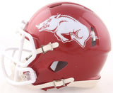 Darren McFadden Signed Arkansas Razorbacks Mini Helmet (WSOS) Raiders R.B.