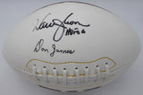 Don James & Warren Moon Autographed Football Washington HOF 06 Beckett BS30054