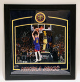 Nikola Jokic Signed 16x20 Shooting in Finals Photo Deluxe Framed Fanatics COA