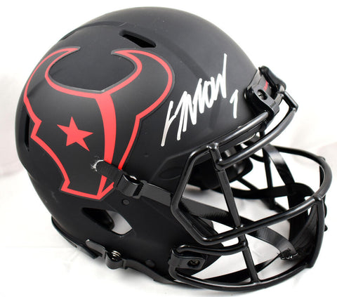 CJ Stroud Autographed Houston Texans F/S Eclipse Speed Authentic Helmet-Fanatics
