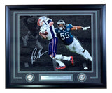 Brandon Graham Signed Framed 16x20 Eagles SB 52 Strip Sack Front Spot Photo JSA