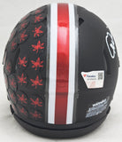 GARRETT WILSON AUTOGRAPHED OHIO STATE BLACK SPEED MINI HELMET FANATICS 216717