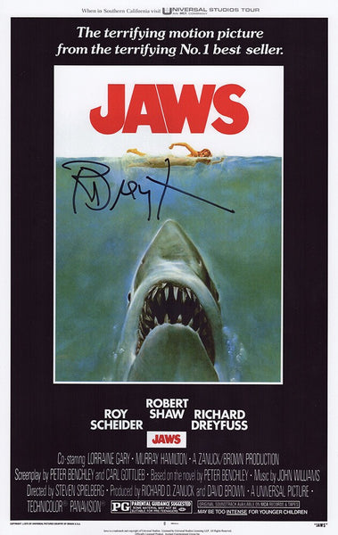 Richard Dreyfuss Signed Jaws 11x17 Movie Poster - (SCHWARTZ SPORTS COA)