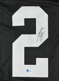 Ashton Jeanty Autographed Black Pro Style Jersey - Beckett W Hologram *Black