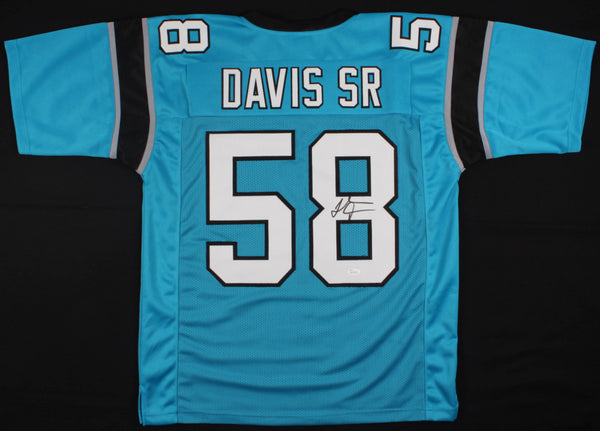 Thomas Davis Sr. Signed Panthers Jersey (JSA) 3xPro Bowl L B (2015 - 2017)