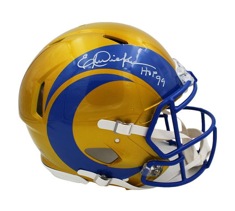 Eric Dickerson Signed Los Angeles Rams Speed Authentic Flash Helmet - HOF 99