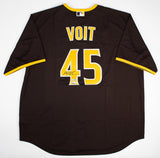 Luke Voit Signed San Diego Padres Nike Style Replica Jersey /Fanatics & MLB Holo