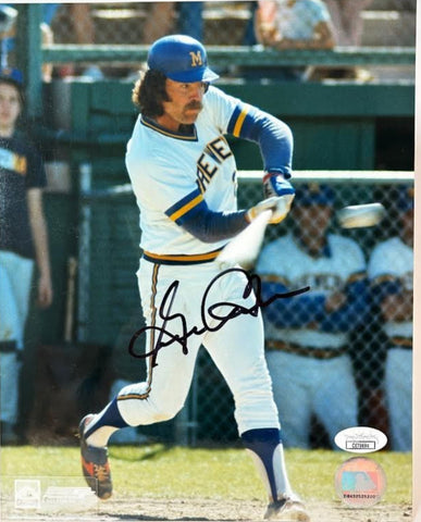 Gorman Thomas Autographed Milwaukee Brewers 8x10 Photo JSA COA