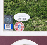 Johnny Manziel Signed Framed Texas A&M Aggies 16x20 Pass Photo 12 Heisman JSA