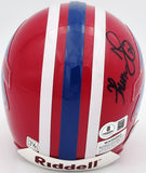 Thurman Thomas Autographed Buffalo Bills Red Mini Helmet Beckett BAS QR #BS30075
