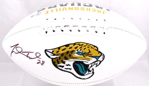 Fred Taylor Autographed Jacksonville Jaguars Logo Football - Beckett W Hologram