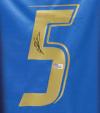 Fabio Cannavaro Signed Italy FC Home Soccer Jersey #5 with Beckett COA
