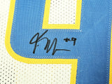LOS ANGELES CHARGERS KENNETH MURRAY JR. AUTOGRAPHED WHITE JERSEY BECKETT WITNESS