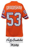 Randy Gradishar Signed Orange TB Custom Football Jersey w/78 DPOY (SCHWARTZ COA)