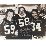 Jack Lambert Andy Russell Jack Ham Signed Steelers 11x14 BAS 46386