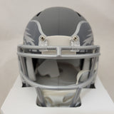 AJ BROWN SIGNED PHILADELPHIA EAGLES SLATE SPEED MINI HELMET BECKETT QR