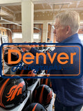 John Elway Autographed Denver Broncos Authentic Eclipse Helmet Beckett 50220
