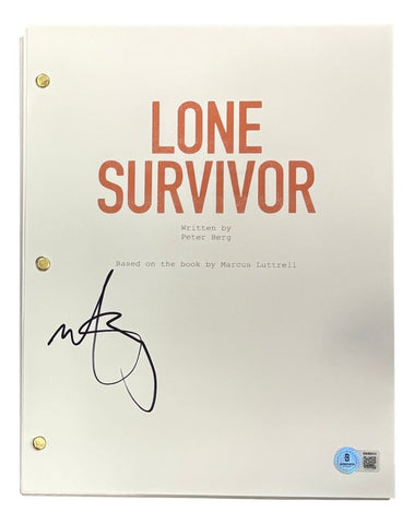 Mark Wahlberg Signed Lone Survivor Full Movie Script BAS