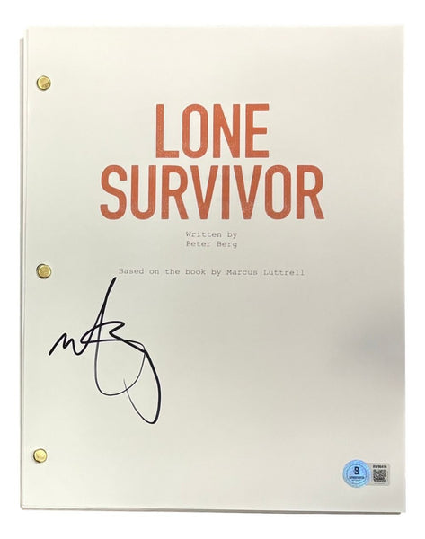 Mark Wahlberg Signed Lone Survivor Full Movie Script BAS