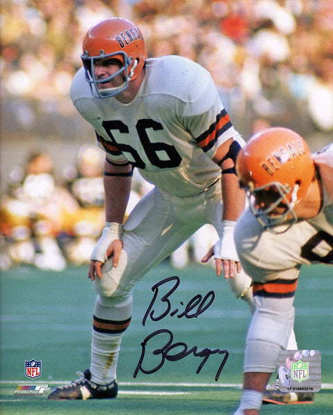 Bill Bergey Signed Bengals White Jersey Stance Action 8x10 Photo - (SCHWARTZ ...
