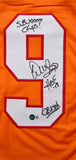 Warren Sapp Autographed Orange Pro Style Jersey w/3 Inscriptions -Beckett W Holo