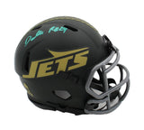 Darrelle Revis Signed New York Jets Speed Salute To Service 4 NFL Mini Helmet