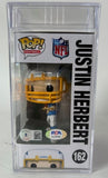 Justin Herbert Autographed LA Chargers Funko POP! Figure PSA GEM MT 10 AUTO