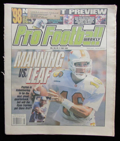 May 1998 Pro Football Weekly Newspaper Peyton Manning on Cover 198241