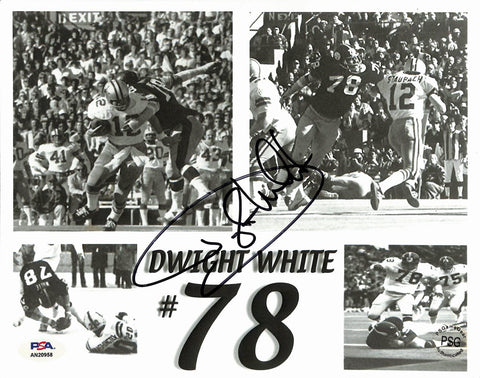 Dwight White Signed/Auto 8x10 Photo Collage Pittsburgh Steelers PSA/DNA 189042
