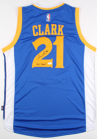 Ian Clark Signed Warriors Jersey Inscribed "Go Dubs!"(JSA COA) 2017 NBA Champion