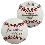 Tigers Lou Whitaker "WSC 84" Authentic Signed Selig OML Baseball BAS #BU87552