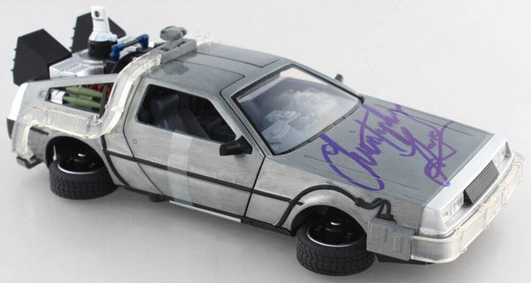 Christopher Lloyd Signed Back to the Future, Delorean Time Machine Light Up Car