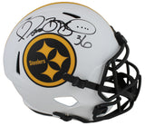 Steelers Jerome Bettis Signed Lunar Full Size Speed Rep Helmet w/ Case BAS Wit