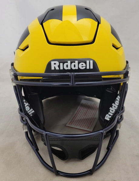 michigan state speedflex helmet JJ McCARTHY SIGNED MICHIGAN WOLVERINES F/S SPEEDFLEX AUTHENTIC HELMET – Super Sports Center