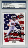 Joey Bosa Signed 2016 Leaf Draft #AA-08 Trading Card PSA Slab 42665