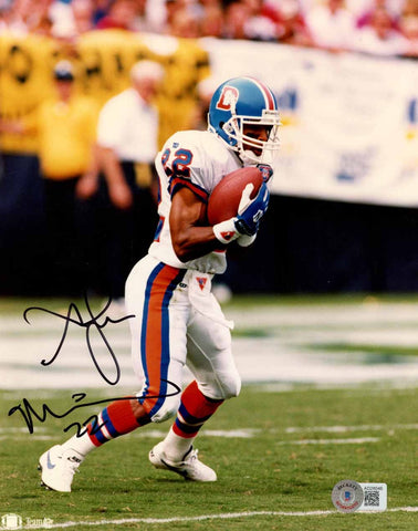 Glyn Milburn Autographed Denver Broncos 8x10 Photo Beckett 51086
