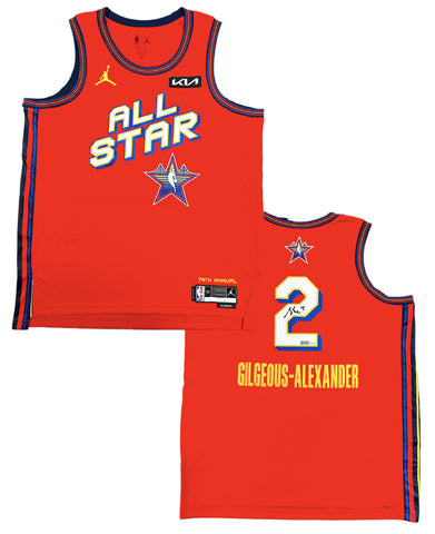 Shai Gilgeous-Alexander Autographed OKC 2025 All Star Jersey Panini LE 50