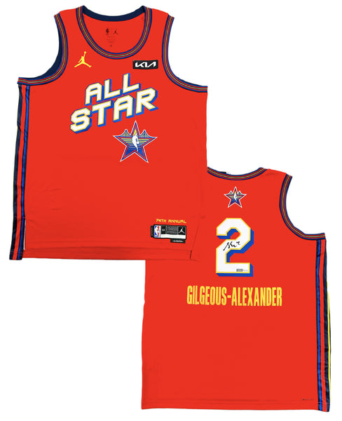Shai Gilgeous-Alexander Autographed OKC 2025 All Star Jersey Panini LE 50