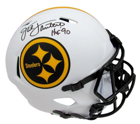 Jack Lambert HOF Signed/Inscr Steelers Full Size Lunar Replica Helmet JSA 164405